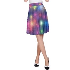 Abstract Background Graphic Space A-line Skirt by Bajindul