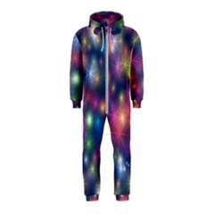 Abstract Background Graphic Space Hooded Jumpsuit (kids) by Bajindul