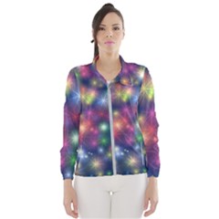 Abstract Background Graphic Space Women s Windbreaker