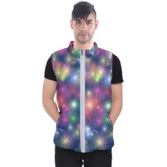 Abstract Background Graphic Space Men s Puffer Vest