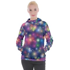 Abstract Background Graphic Space Women s Hooded Pullover