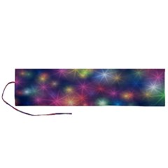 Abstract Background Graphic Space Roll Up Canvas Pencil Holder (l)