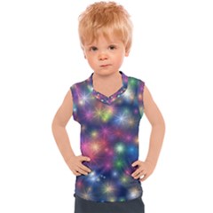 Abstract Background Graphic Space Kids  Sport Tank Top