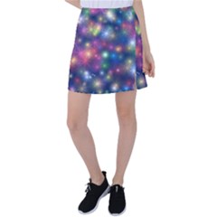 Abstract Background Graphic Space Tennis Skirt