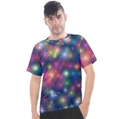 Abstract Background Graphic Space Men s Sport Top