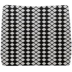 White Plaid Texture Seat Cushion