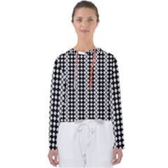 White Plaid Texture Women s Slouchy Sweat