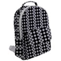 White Plaid Texture Flap Pocket Backpack (Large) View2