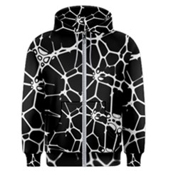 Neurons Braid Network Wattle Yarn Men s Zipper Hoodie by HermanTelo