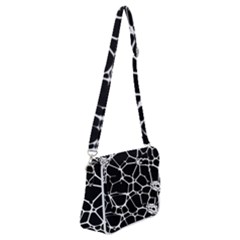 Neurons Braid Network Wattle Yarn Shoulder Bag With Back Zipper