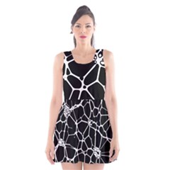 Neurons Braid Network Wattle Yarn Scoop Neck Skater Dress