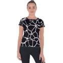 Neurons Braid Network Wattle Yarn Short Sleeve Sports Top  View1