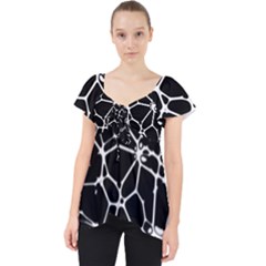 Neurons Braid Network Wattle Yarn Lace Front Dolly Top by HermanTelo