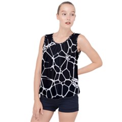 Neurons Braid Network Wattle Yarn Bubble Hem Chiffon Tank Top by HermanTelo