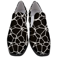 Neurons Braid Network Wattle Yarn Women Slip On Heel Loafers