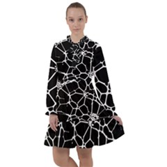 Neurons Braid Network Wattle Yarn All Frills Chiffon Dress