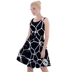 Neurons Braid Network Wattle Yarn Knee Length Skater Dress