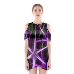 Neurons Brain Cells Imitation Shoulder Cutout One Piece Dress by HermanTelo