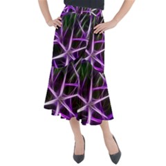 Neurons Brain Cells Imitation Midi Mermaid Skirt