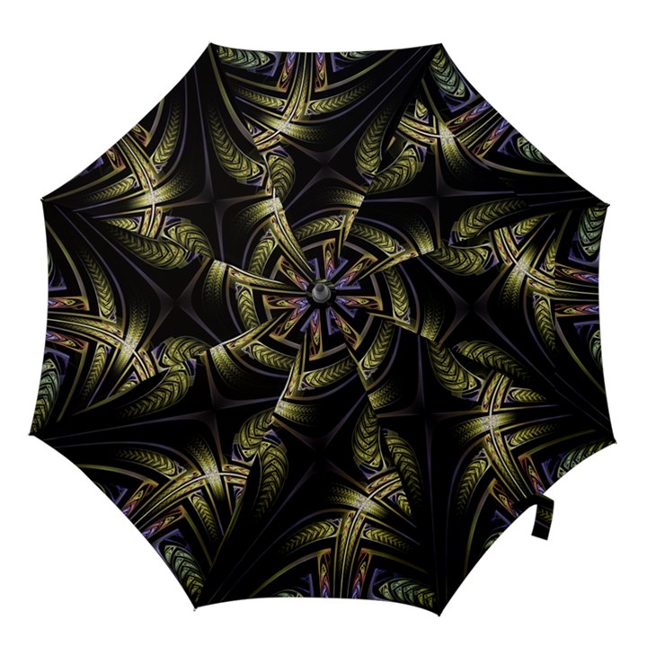 Fractal Texture Pattern Hook Handle Umbrellas (Medium)