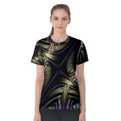 Fractal Texture Pattern Women s Cotton Tee