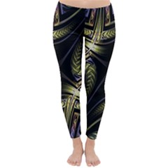 Fractal Texture Pattern Classic Winter Leggings