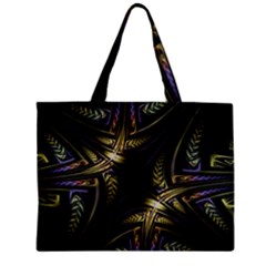 Fractal Texture Pattern Zipper Mini Tote Bag