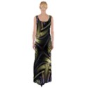 Fractal Texture Pattern Thigh Split Maxi Dress View2