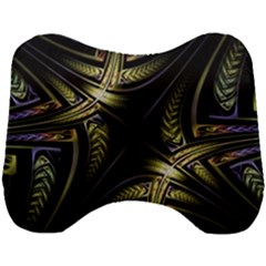 Fractal Texture Pattern Head Support Cushion