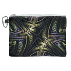 Fractal Texture Pattern Canvas Cosmetic Bag (xl)