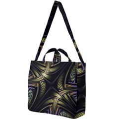 Fractal Texture Pattern Square Shoulder Tote Bag