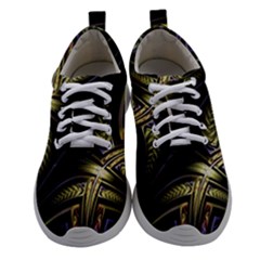 Fractal Texture Pattern Women Athletic Shoes