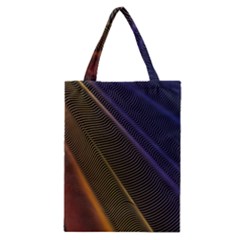 Rainbow Waves Mesh Colorful 3d Classic Tote Bag