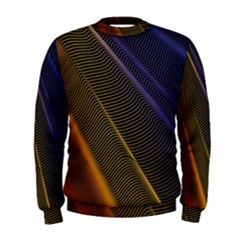 Rainbow Waves Mesh Colorful 3d Men s Sweatshirt