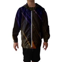 Rainbow Waves Mesh Colorful 3d Kids  Hooded Windbreaker