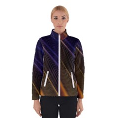 Rainbow Waves Mesh Colorful 3d Winter Jacket by HermanTelo