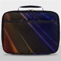 Rainbow Waves Mesh Colorful 3d Full Print Lunch Bag