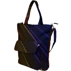 Rainbow Waves Mesh Colorful 3d Shoulder Tote Bag