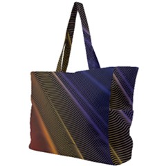 Rainbow Waves Mesh Colorful 3d Simple Shoulder Bag