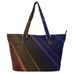 Rainbow Waves Mesh Colorful 3d Full Print Shoulder Bag