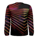 Abstract Neon Background Light Men s Long Sleeve Tee View2