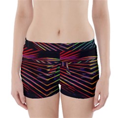 Abstract Neon Background Light Boyleg Bikini Wrap Bottoms by HermanTelo