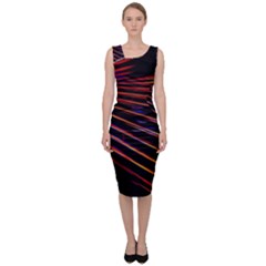 Abstract Neon Background Light Sleeveless Pencil Dress by HermanTelo