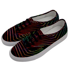 Abstract Neon Background Light Men s Classic Low Top Sneakers by HermanTelo