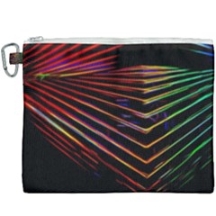 Abstract Neon Background Light Canvas Cosmetic Bag (xxxl)