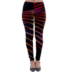 Abstract Neon Background Light Lightweight Velour Leggings