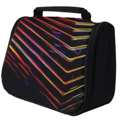 Abstract Neon Background Light Full Print Travel Pouch (big)