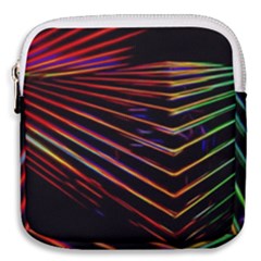 Abstract Neon Background Light Mini Square Pouch