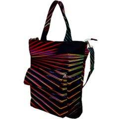 Abstract Neon Background Light Shoulder Tote Bag