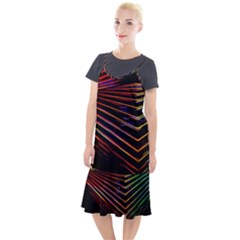 Abstract Neon Background Light Camis Fishtail Dress